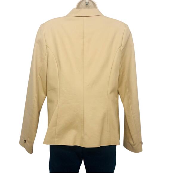 Jules & Leopold Tan Blazer Single Button Patch Pockets Normcore Office Attire - Picture 3 of 16